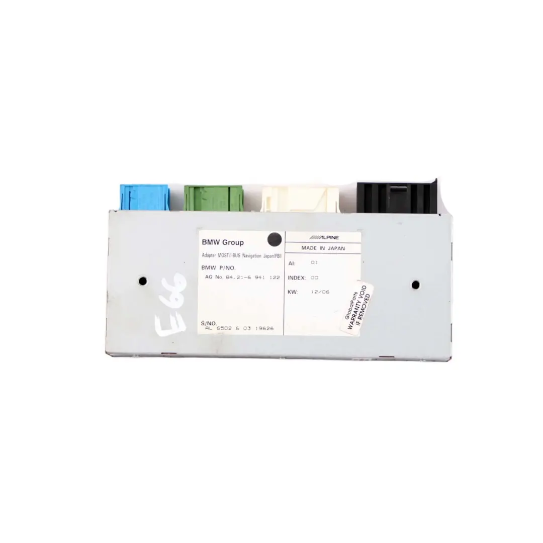 BMW E65 Telephone Adapter Navigation Control Unit Module Japan - SKU 6941122 - Part number 6941122