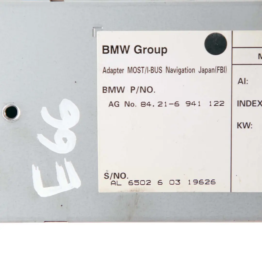 BMW E65 Telephone Adapter Navigation Control Unit Module Japan - SKU 6941122 - Part number 6941122