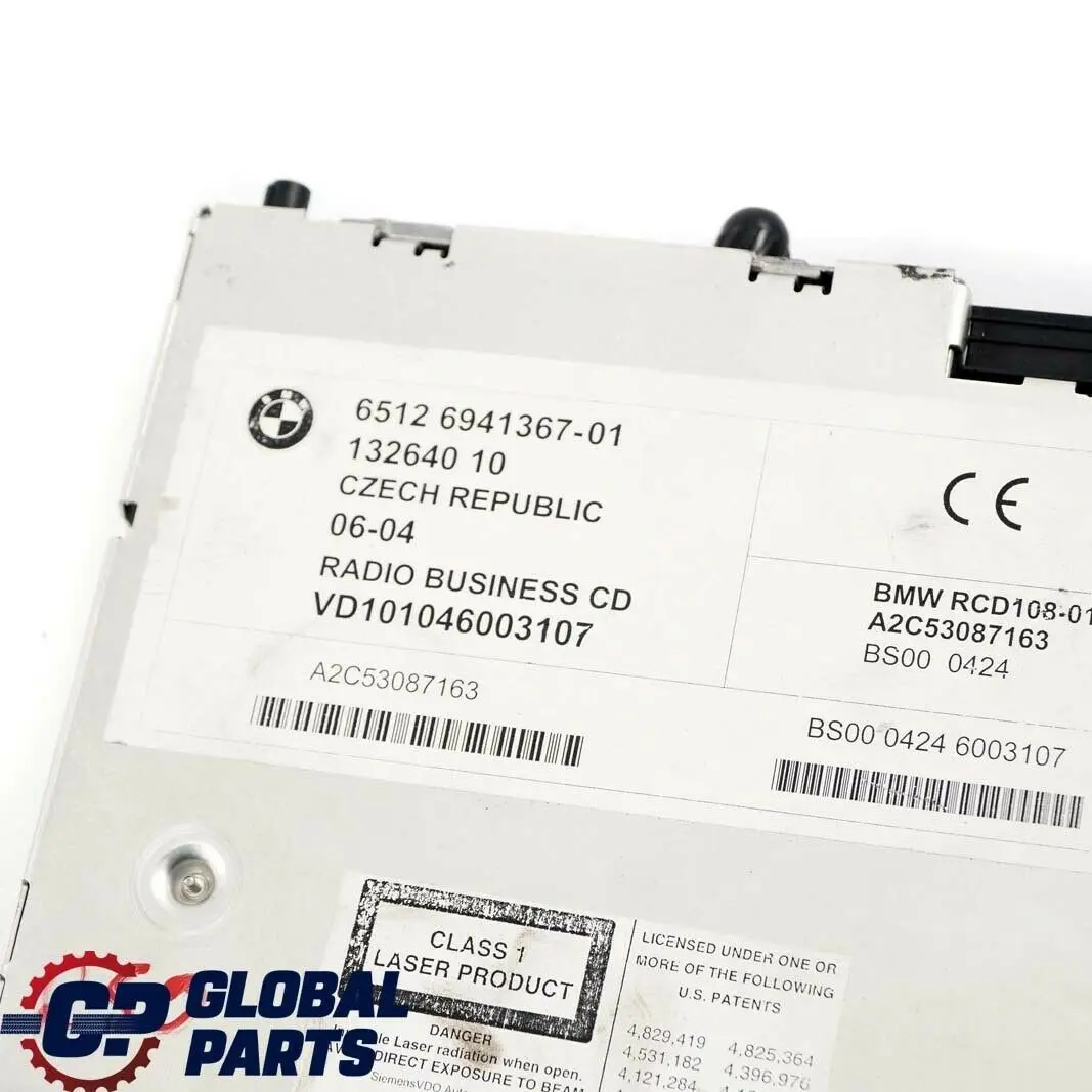 Radio Boost CD Mini Cooper One R50 R52 R53 Player Unit Head Dashboard to with Part number 6941367 Radio Boost CD Mini Cooper One R50 R52 R53 Player Unit Head Dashboard - SKU 6941367 - Part number 6941367