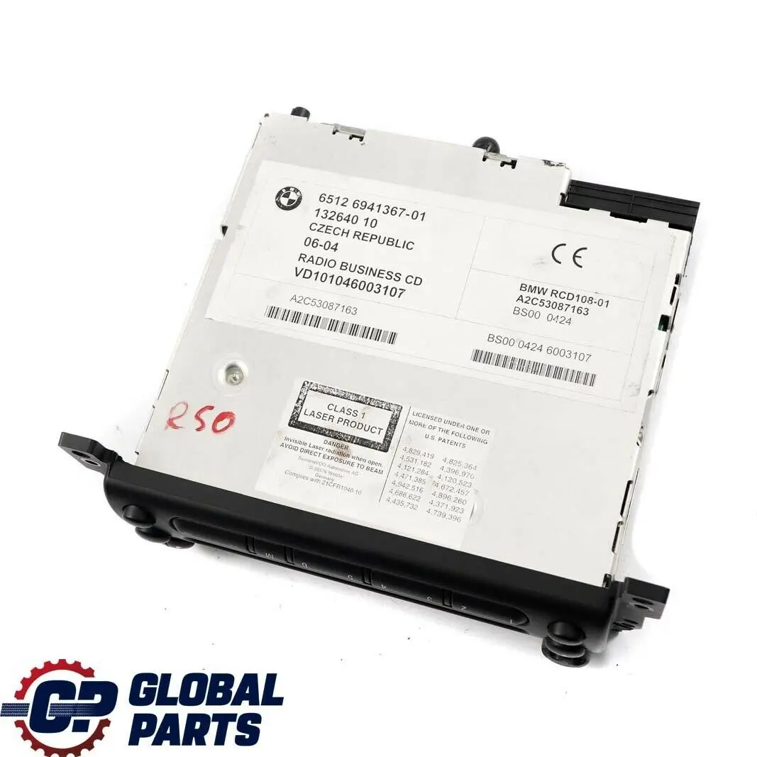 Radio Boost CD Mini Cooper One R50 R52 Reproductor Cabeza Salpicadero para con número de pieza 6941367 Radio Boost CD Mini Cooper One R50 R52 Reproductor Cabeza Salpicadero - SKU 6941367 - Número de pieza 6941367