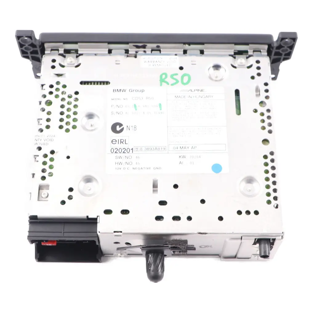 Radio Boost Lettore CD Unità Testa per Mini R50 R52 R53 con numero di parte 6941509 Mini R50 R52 R53 Radio Boost Lettore CD Unità Testa - SKU 6941509 - Numero di parte 6941509