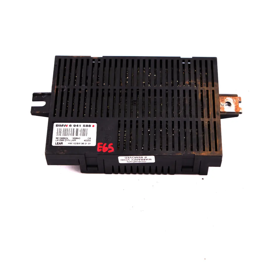 Light Control Module Unit Lear LM E6X DYN. LWR (LCM) to BMW 7 Series E65 with Part number 6941588 BMW 7 Series E65 Light Control Module Unit Lear LM E6X DYN. LWR (LCM) - SKU 6941588 - Part number 6941588