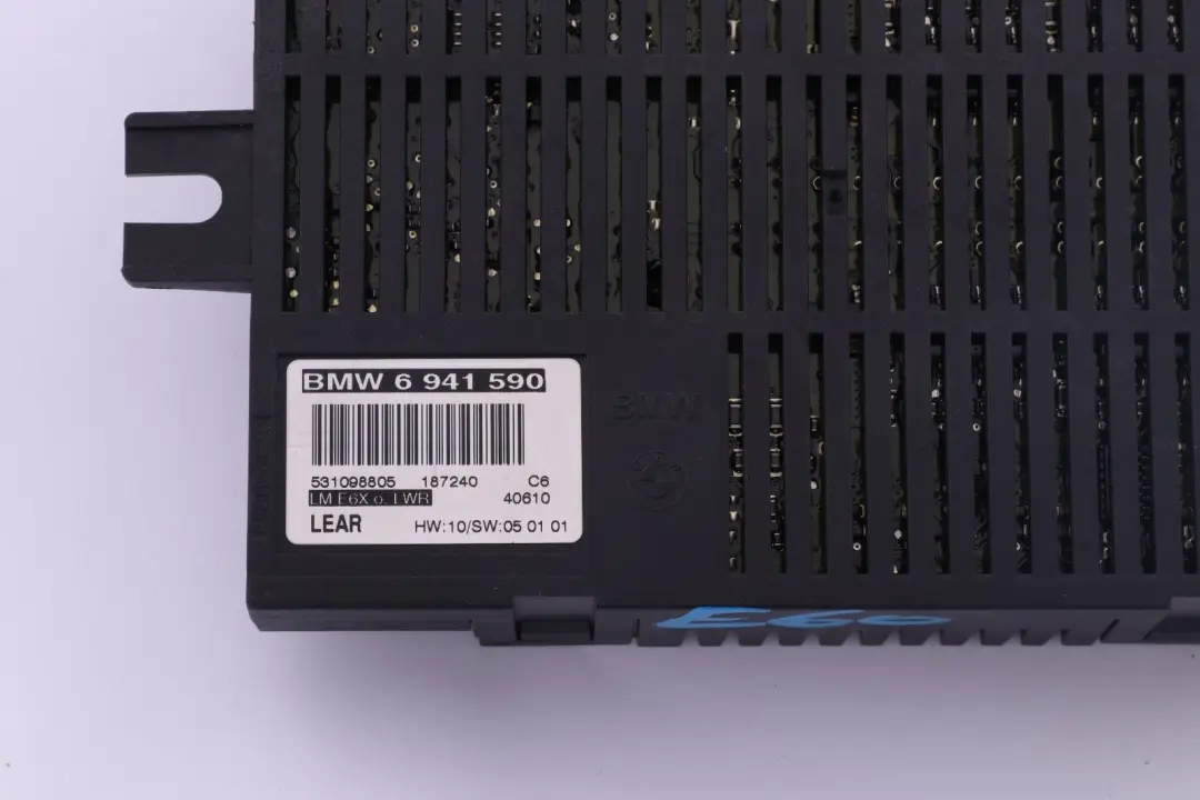 Light Control Unit Module LCM LM E6X LWR LEAR to BMW 5 Series E60 LCI with Part number 6941590 BMW 5 Series E60 LCI Light Control Unit Module LCM LM E6X LWR LEAR - SKU 6941590 - Part number 6941590