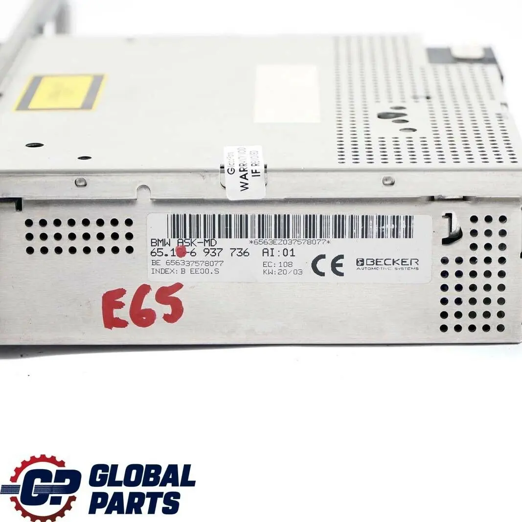 Audio System Controller MD MiniDisc to BMW 7 Series E65 E66 with Part number 6977635 BMW 7 Series E65 E66 Audio System Controller MD MiniDisc - SKU 6941677 - Part number 6977635