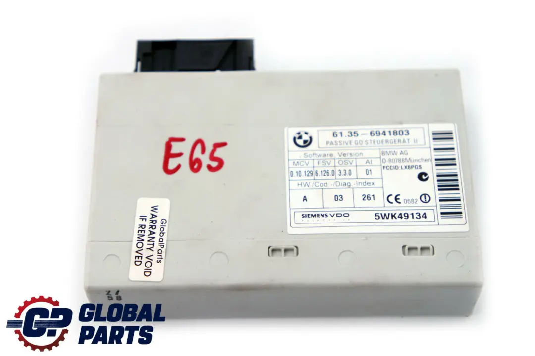 Steuergerät Komfortzugang für BMW 7 er E65 E66 E67 mit Teilenummer 6941803 BMW 7 er E65 E66 E67 Steuergerät Komfortzugang - SKU 6941803 - Teilenummer 6941803