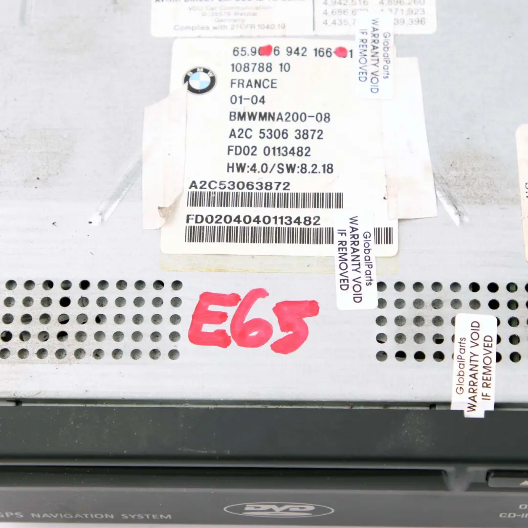 BMW 7 E65 E66 Navigation Sat Nav System CD Computer Player - SKU 6942166 - Part number 6942166