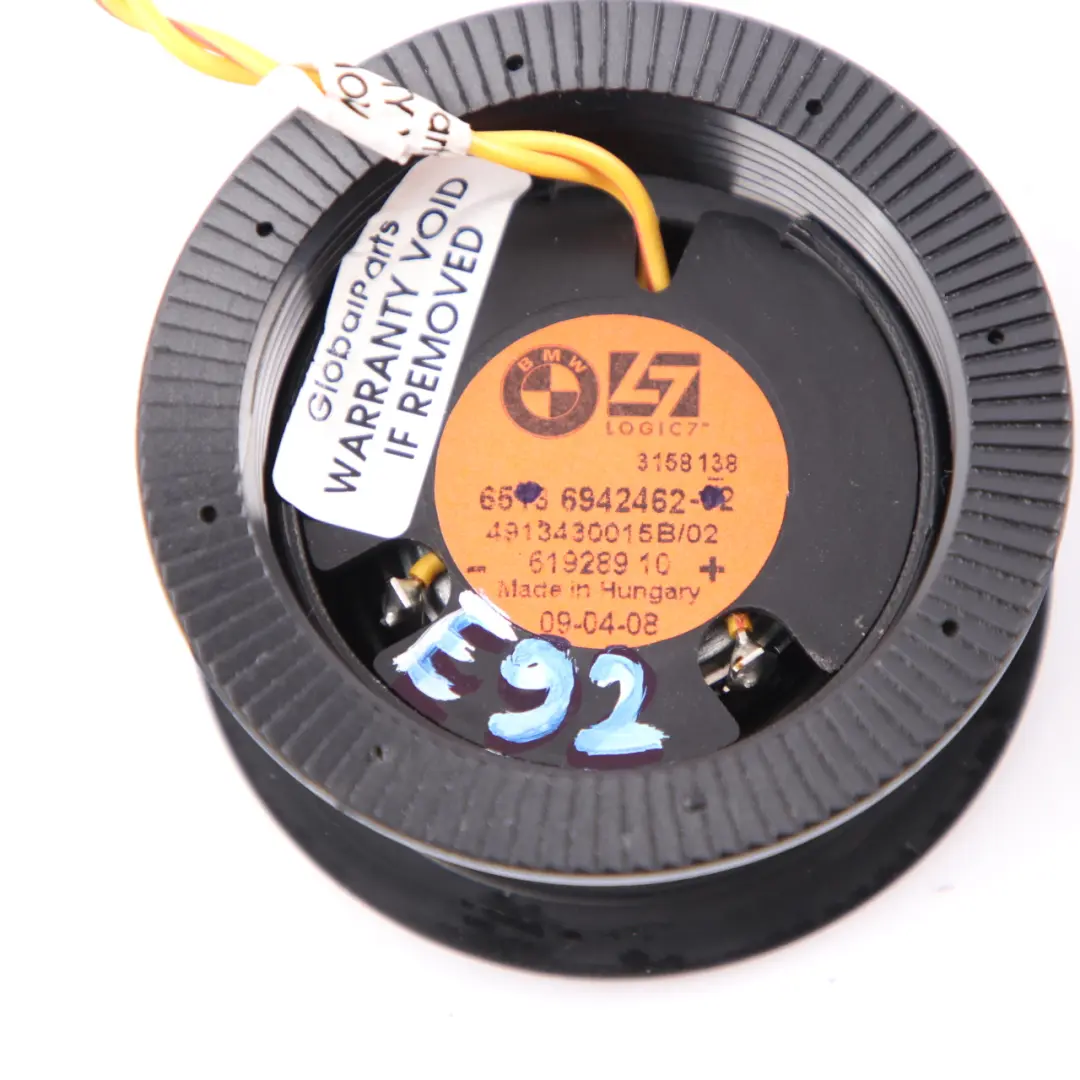TOP-HIFI Loudspeaker Tweeter Speaker Logic 7 Black to BMW E91 E92 E93 with Part number 6942462 BMW E91 E92 E93 TOP-HIFI Loudspeaker Tweeter Speaker Logic 7 Black - SKU 6942462 - Part number 6942462