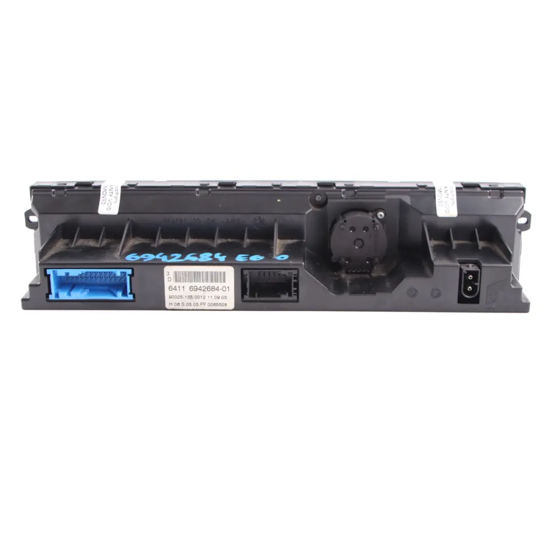 Conditioning Unit BMW E60 E63 E64 Control Panel Automatic A/C High to Air with Part number 6942684 Air Conditioning Unit BMW E60 E63 E64 Control Panel Automatic A/C High - SKU 6942684 - Part number 6942684