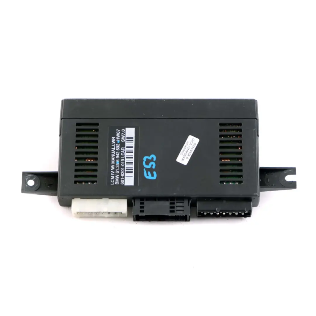 Light Check Module Control Unit ECU Lear Xenon LCM IV to BMW X5 Series E53 with Part number 6942692 BMW X5 Series E53 Light Check Module Control Unit ECU Lear Xenon LCM IV - SKU 6942692 - Part number 6942692