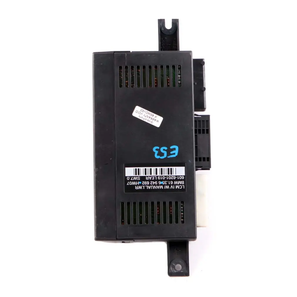Light Check Module Control Unit ECU Lear Xenon LCM IV to BMW X5 Series E53 with Part number 6942692 BMW X5 Series E53 Light Check Module Control Unit ECU Lear Xenon LCM IV - SKU 6942692 - Part number 6942692