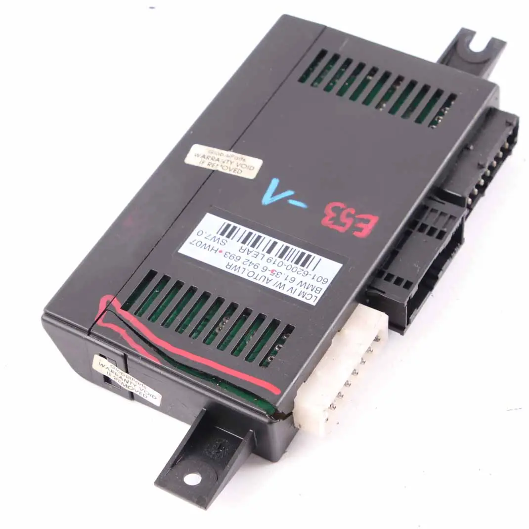 Light Module BMW X5 E53 Check Control Unit ECU Lear LCM IV AUTO.LWR to with Part number 6942693 Light Module BMW X5 E53 Check Control Unit ECU Lear LCM IV AUTO.LWR - SKU 6942693-1 - Part number 6942693