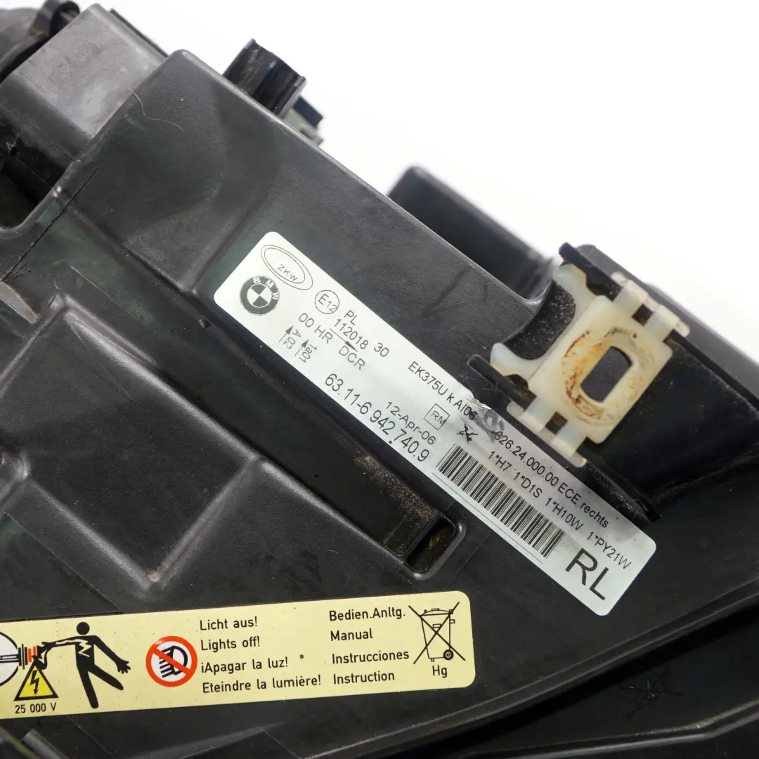 Headlight Driver Lamp Front Right O/S to BMW 3 Series E90 E91 Xenon with Part number 7161674 BMW 3 Series E90 E91 Xenon Headlight Driver Lamp Front Right O/S - SKU 6942740 - Part number 7161674