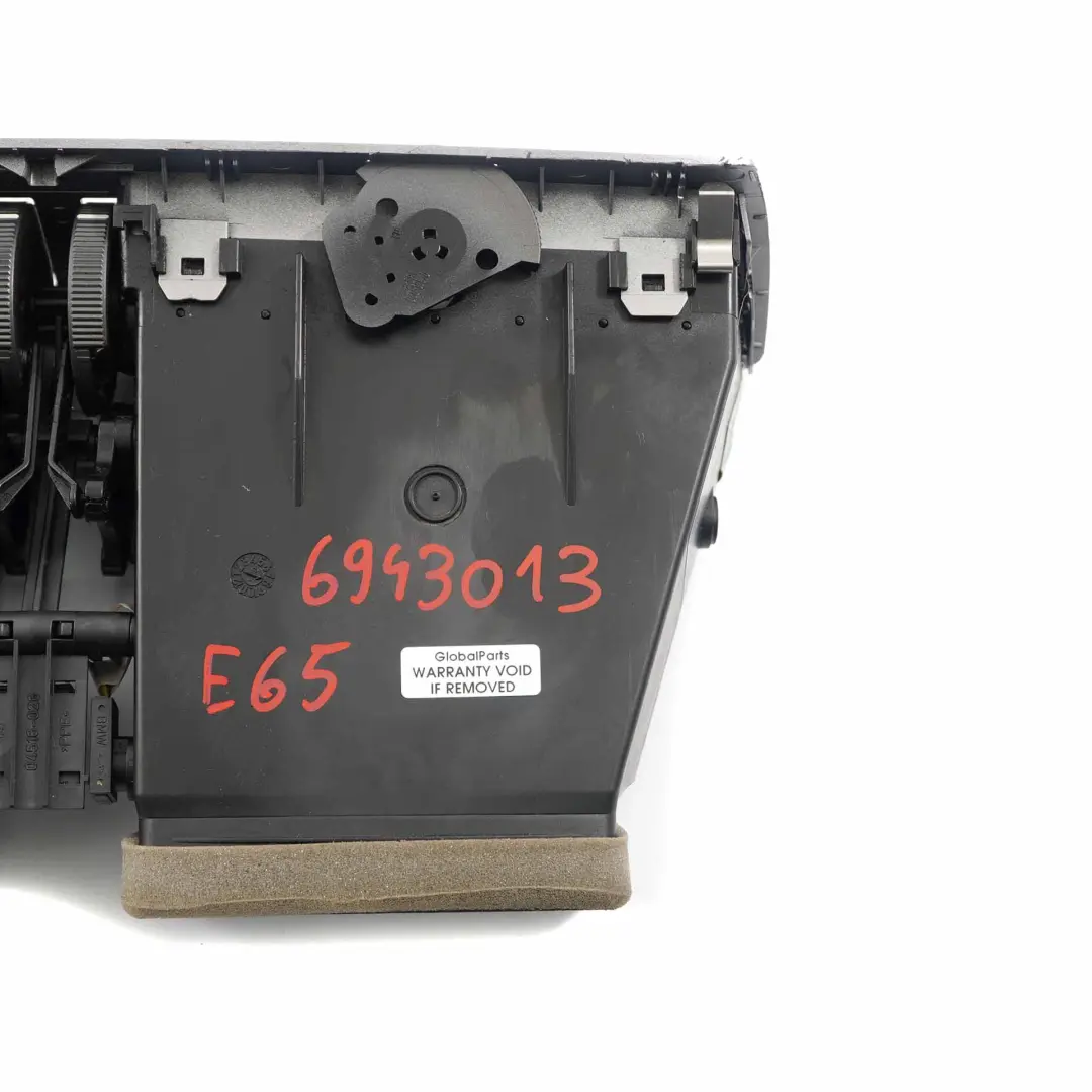 BMW E65 E66 Front Mitte Frischluftgitter Entlüftung Titan - SKU 6943013 - Teilenummer 6943013