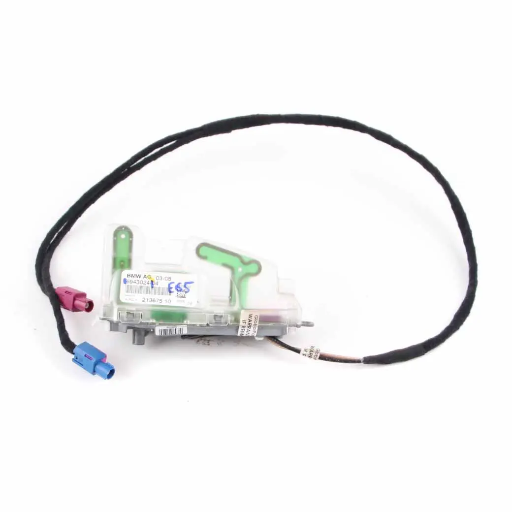 Roof Antenna DAB Mobile Phone Aerial Unit to BMW E65 E66 with Part number 6943024 BMW E65 E66 Roof Antenna DAB Mobile Phone Aerial Unit - SKU 6943024 - Part number 6943024