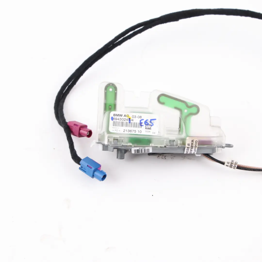 Roof Antenna DAB Mobile Phone Aerial Unit to BMW E65 E66 with Part number 6943024 BMW E65 E66 Roof Antenna DAB Mobile Phone Aerial Unit - SKU 6943024 - Part number 6943024