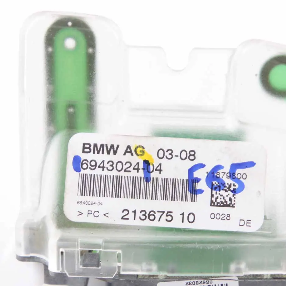 Roof Antenna DAB Mobile Phone Aerial Unit to BMW E65 E66 with Part number 6943024 BMW E65 E66 Roof Antenna DAB Mobile Phone Aerial Unit - SKU 6943024 - Part number 6943024