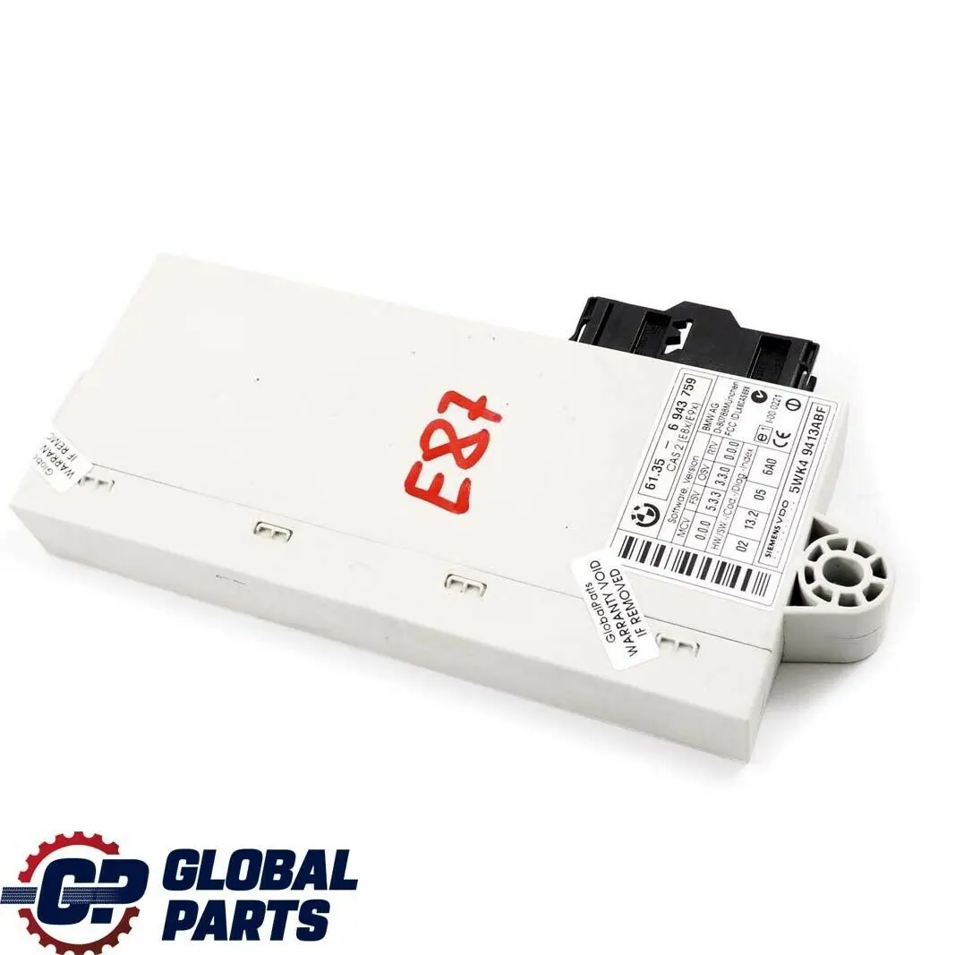 BMW 1 er E87 ECU Steuergerät CAS 2 6135 - SKU 6943759 - Teilenummer 6943759