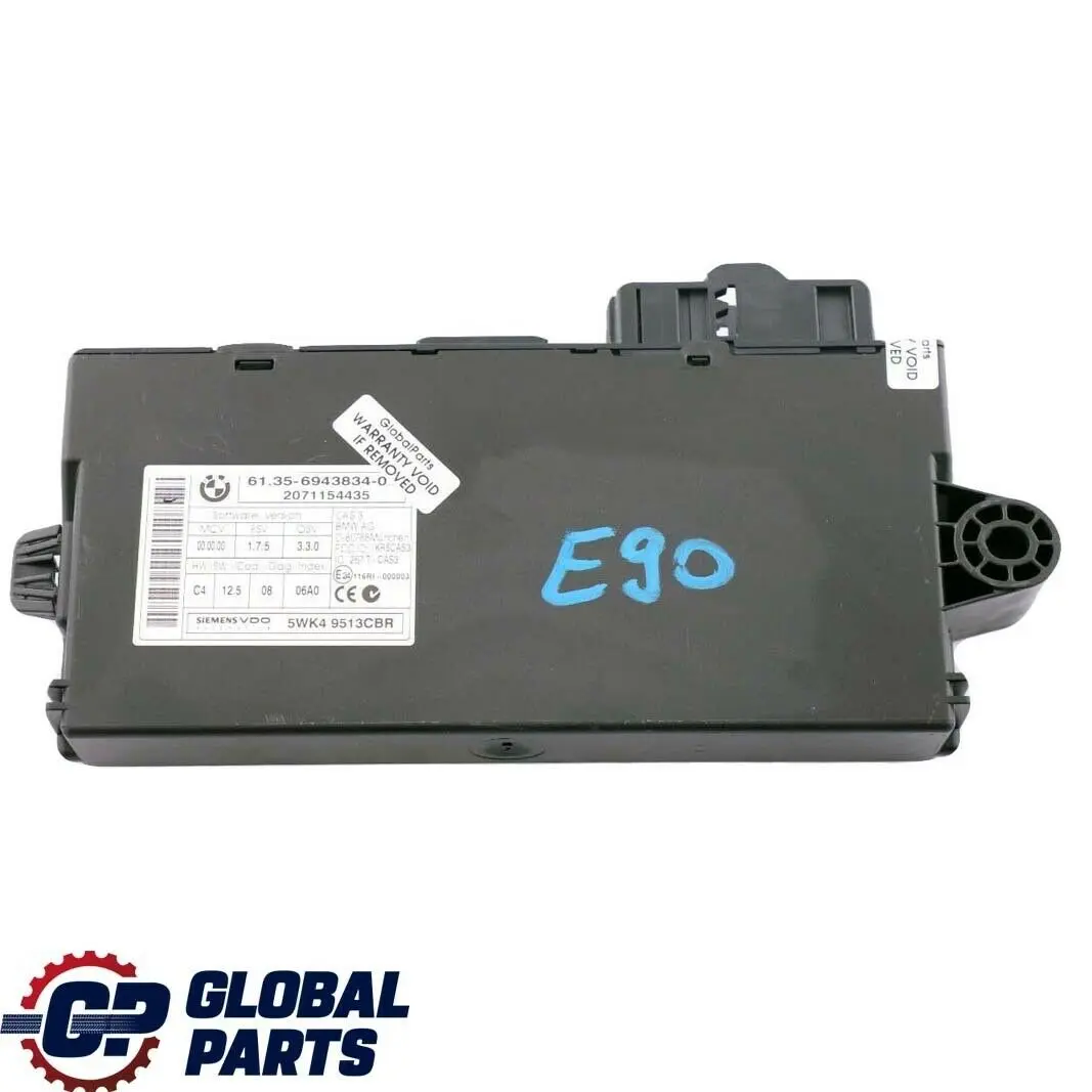 CAS 3 ECU Controllo Modulo Lettura Chiave per BMW E60 E81 E87 E90 E91 E92 con numero di parte 6943834 BMW E60 E81 E87 E90 E91 E92 CAS 3 ECU Controllo Modulo Lettura Chiave - SKU 6943834 - Numero di parte 6943834