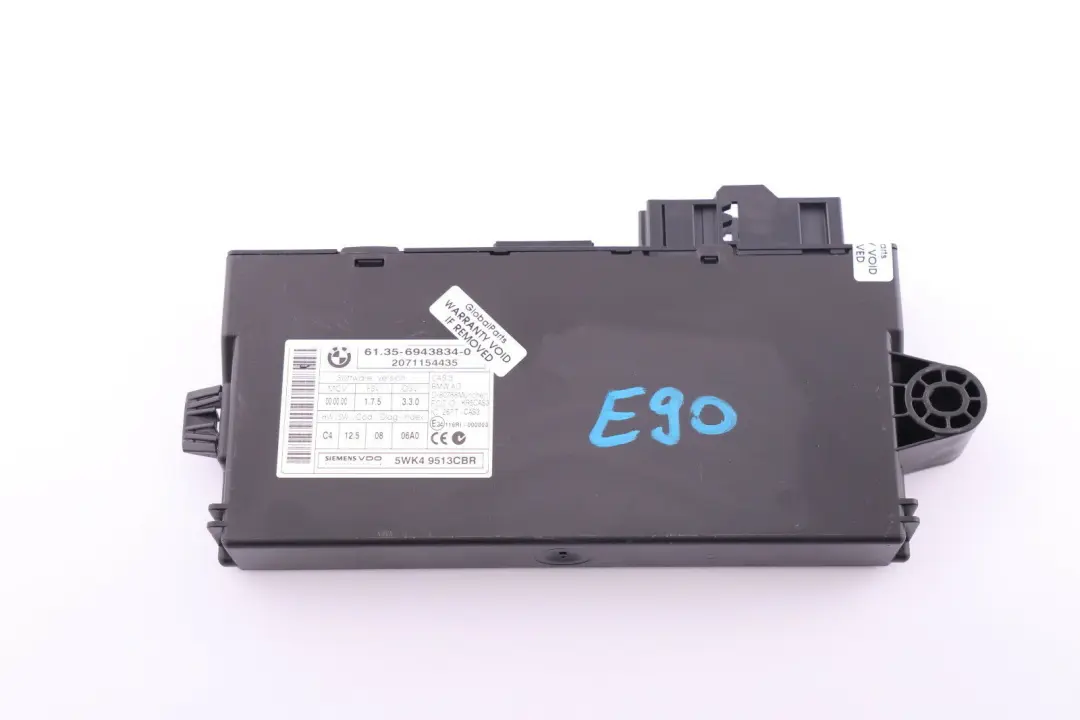 BMW E60 E81 E82 E87 E90 E91 E92 E93 Cle Lesemodul Commande CAS3 69438 - SKU 6943834 - Numéro de pièce 6943834