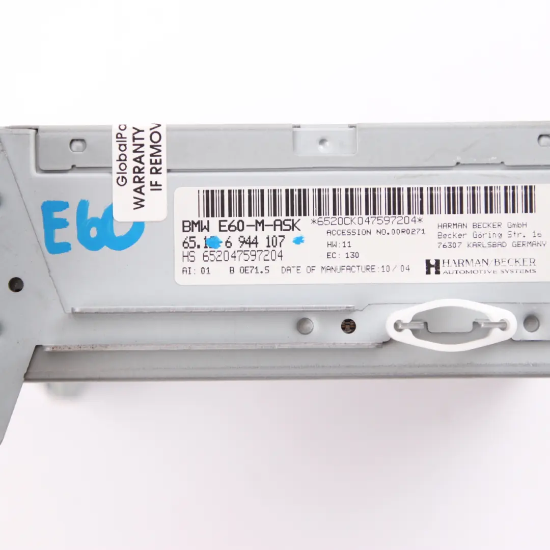 BMW E60 E61 E63 E64 M-ASK M-Audio System Controller Navigation Radio - SKU 6944107 - Part number 6944107