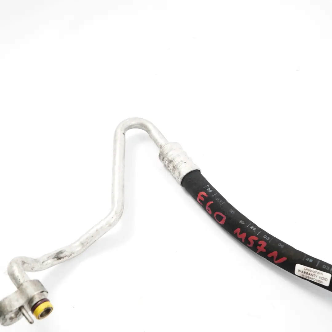 M57N Tubo Pressione Aria Condizionata Compressore-Condensatore per BMW E60 E61 con numero di parte 6944980 BMW E60 E61 M57N Tubo Pressione Aria Condizionata Compressore-Condensatore - SKU 6944980 - Numero di parte 6944980