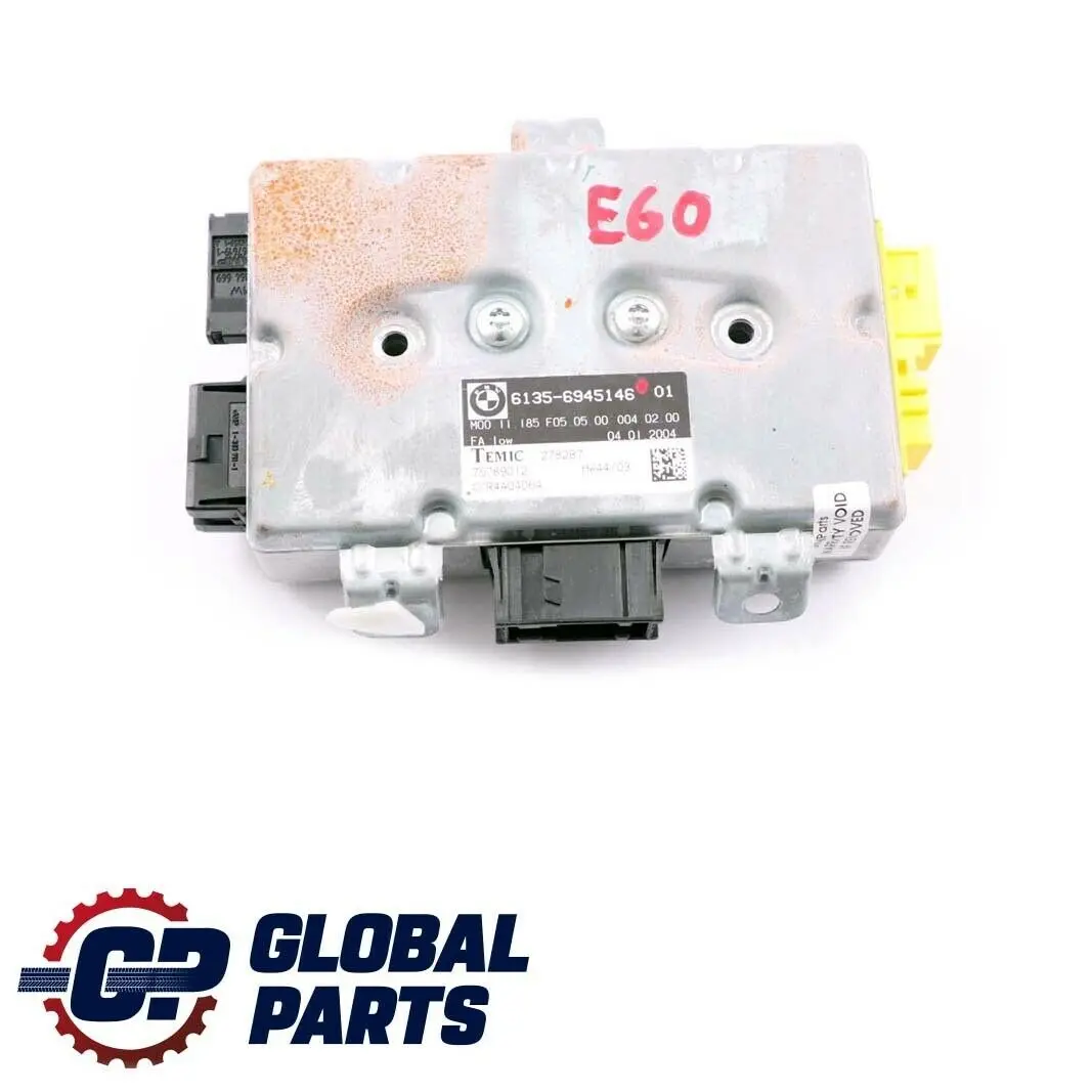 Sterownik poduszki powietrznej do BMW E60 E61 E63 o numerze 6945146 BMW E60 E61 E63 Sterownik poduszki powietrznej - SKU 6945146 - Numer Części 6945146