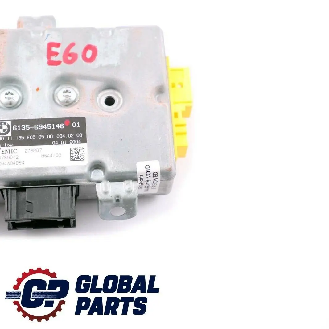 Sterownik poduszki powietrznej do BMW E60 E61 E63 o numerze 6945146 BMW E60 E61 E63 Sterownik poduszki powietrznej - SKU 6945146 - Numer Części 6945146