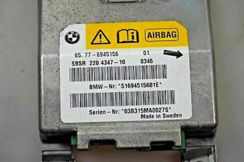 Sensor B-Säule Rechts für BMW 5 6 er E60 E61 E63 mit Teilenummer 6945156 BMW 5 6 er E60 E61 E63 Sensor B-Säule Rechts - SKU 6945156 - Teilenummer 6945156