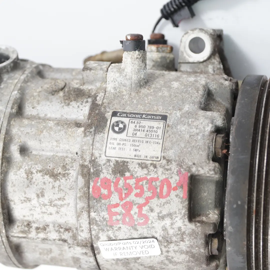 BMW Z4 E85 Roadster AC Compressor Air Con Conditioning Pump 6945550 - SKU 6945550-1 - Part number 9182798