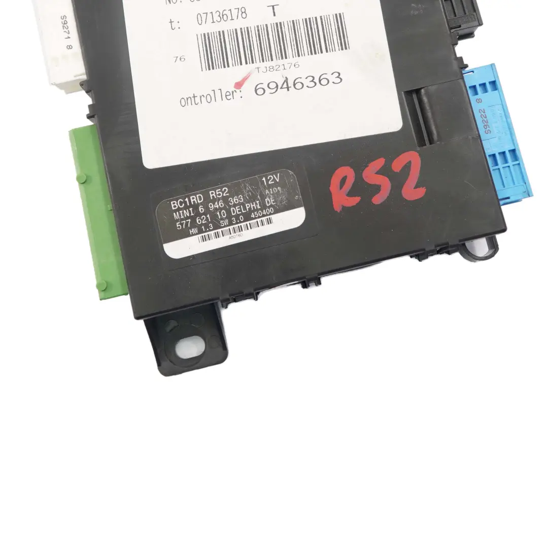 Unidad De control De La carroceria Modulo basico BCM para Mini One R52 Cabrio con número de pieza 6982115 Mini One R52 Cabrio Unidad De control De La carroceria Modulo basico BCM - SKU 6946363 - Número de pieza 6982115