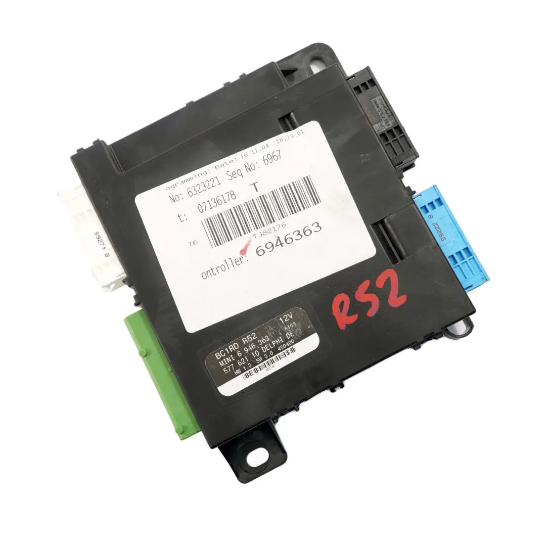 Grundmodul Steuergerät BCM Modul ECU für Mini Cooper One R52 Cabrio mit Teilenummer 6982115 Mini Cooper One R52 Cabrio Grundmodul Steuergerät BCM Modul ECU - SKU 6946363 - Teilenummer 6982115