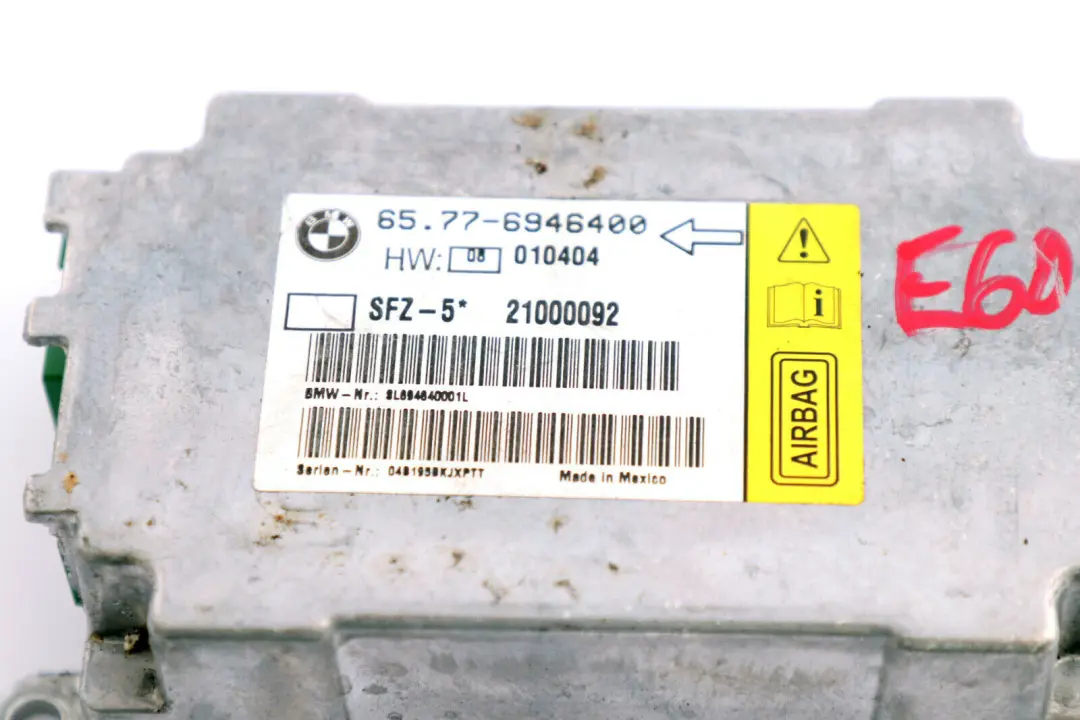 Aire Modul ECU Steuer Gerät Mittel Sensor 6963024 6952993 für BMW E60 E61 mit Teilenummer 6941018 BMW E60 E61 Aire Modul ECU Steuer Gerät Mittel Sensor 6963024 6952993 - SKU 6946400 - Teilenummer 6941018