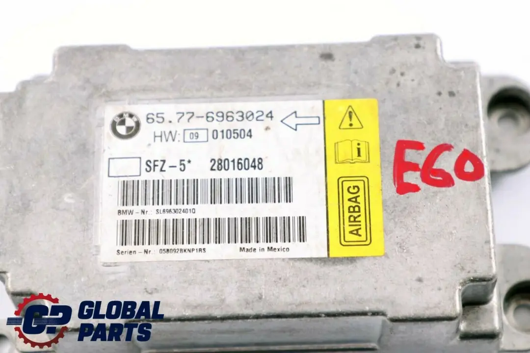 BMW 5 er E60 E61 ECU Sensor Fahrzeugzentrum 6963024 6952993 - SKU 6946400 - Teilenummer 6941018