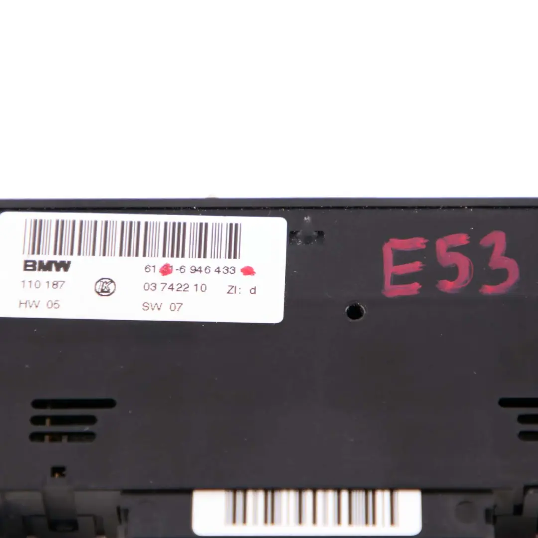 Console Centrale PDC DSC Siège Chauffant Interrupteur Panneau pour BMW X5 E53 à propos du numéro de pièce 6946433 BMW X5 E53 Console Centrale PDC DSC Siège Chauffant Interrupteur Panneau - SKU 6946433 - Numéro de pièce 6946433