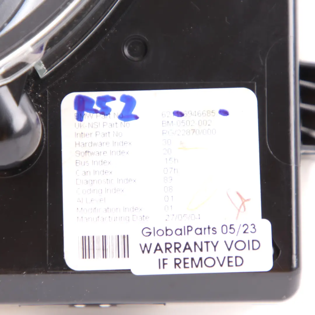 Instrument Cluster Chrono Package Switches to MINI Cooper One R50 R52 R53 with Part number 6946685 MINI Cooper One R50 R52 R53 Instrument Cluster Chrono Package Switches - SKU 6946685 - Part number 6946685