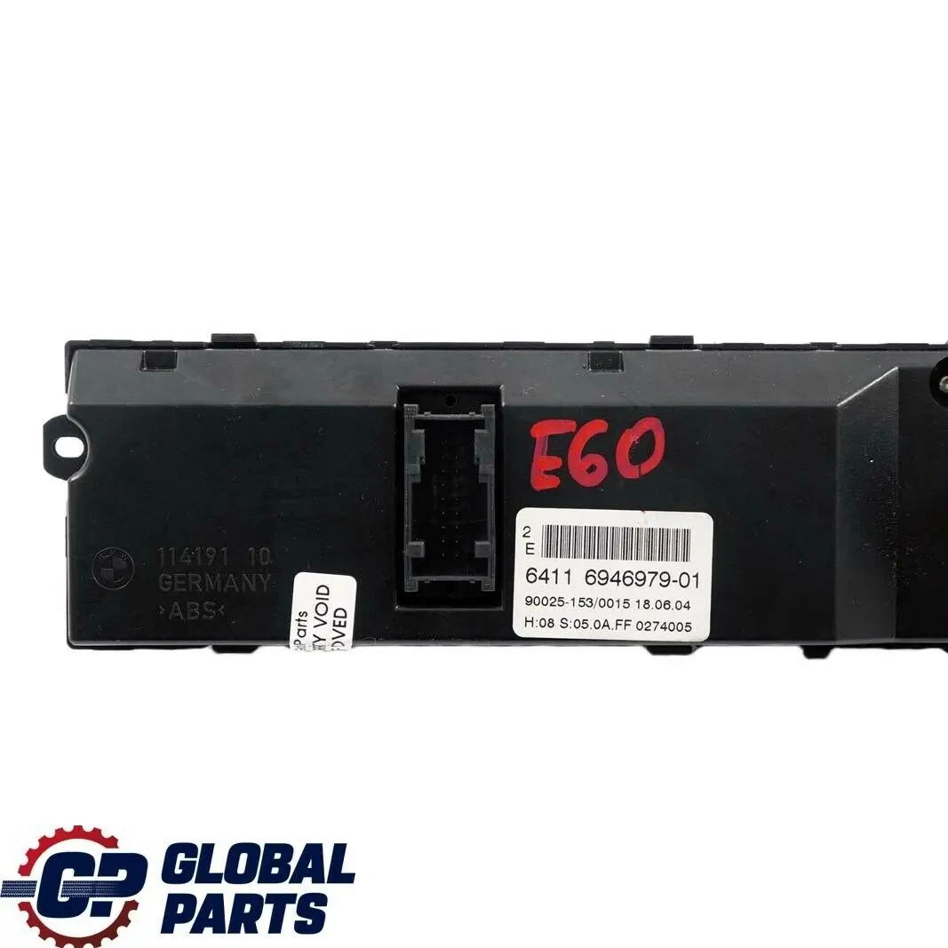 BMW 5 Reihe E60 E61 Bedienteil Klimaautomatik Schalter Basis - SKU 6946979 - Teilenummer 6946979