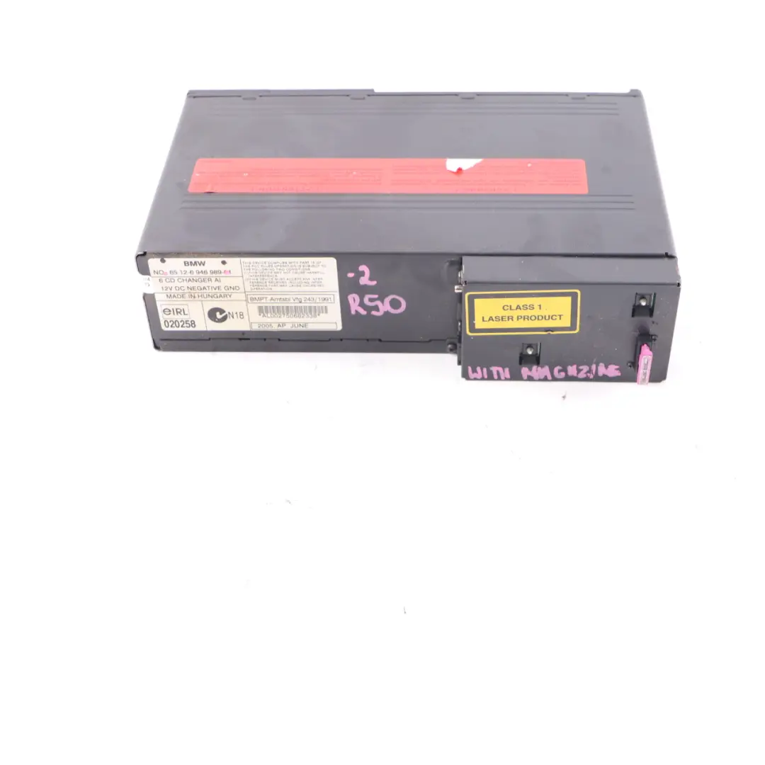 fach CD Wechsler Multichanger mit Magazin für Mini R50 R52 R53 6 mit Teilenummer 6946989 Mini R50 R52 R53 6 fach CD Wechsler Multichanger mit Magazin - SKU 6946989-2 - Teilenummer 6946989