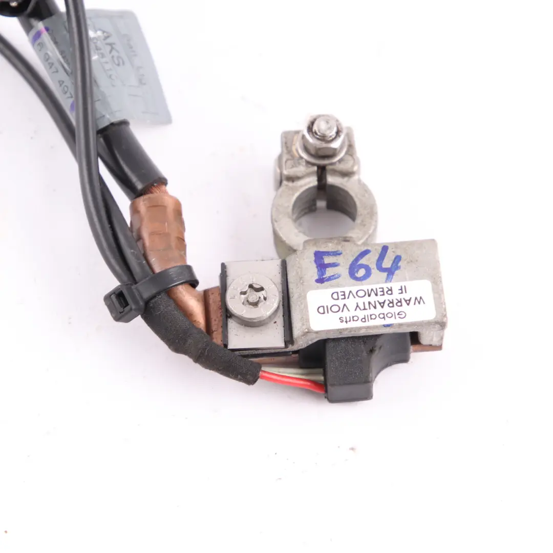 Cable BMW E63 E64 Negative Minus Pole IBS to Battery with Part number 6947497 Battery Cable BMW E63 E64 Negative Minus Pole IBS - SKU 6947497 - Part number 6947497