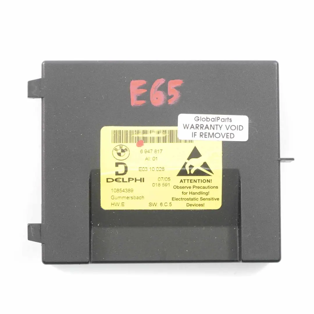 IDrive Unidad Control Consola Central Delantera Módulo ECU para BMW E65 E66 con número de pieza 6947817 BMW E65 E66 IDrive Unidad Control Consola Central Delantera Módulo ECU - SKU 6947817 - Número de pieza 6947817