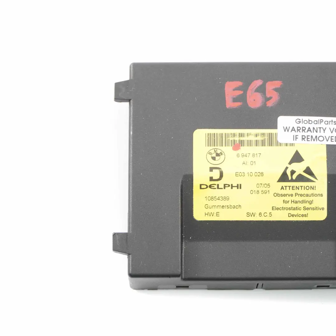 BMW E65 E66 IDrive Unità controllo modulo console centrale anteriore ECU - SKU 6947817 - Numero di parte 6947817