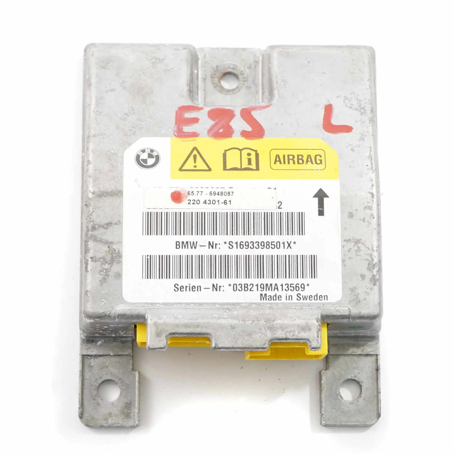 BMW Z4 E85 Módulo Airbag Sensor Pilar B Izquierdo Unidad Control Air Bag 6948087