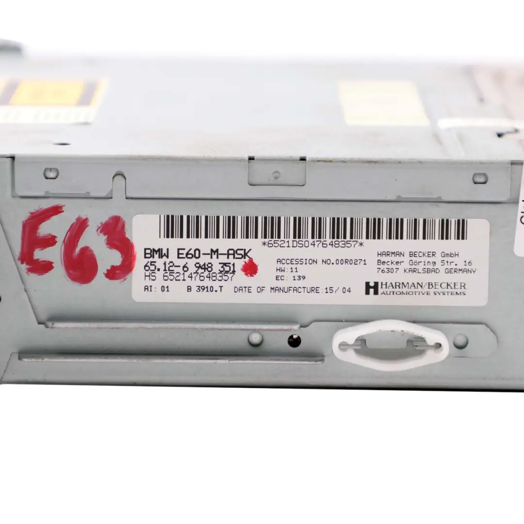 BMW 5 Series 1 E60 M-Audio System Controller Navigation Head Unit - SKU 6948351-1 - Part number 6948351