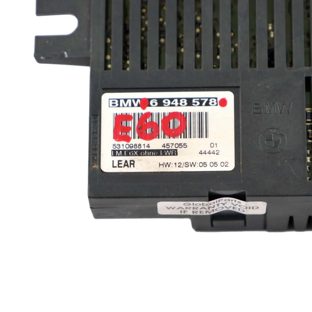 Moduł Sterujący Oświetleniem LM E6X Lear do BMW E60 o numerze 6948578 BMW E60 Moduł Sterujący Oświetleniem LM E6X Lear - SKU 6948578 - Numer Części 6948578
