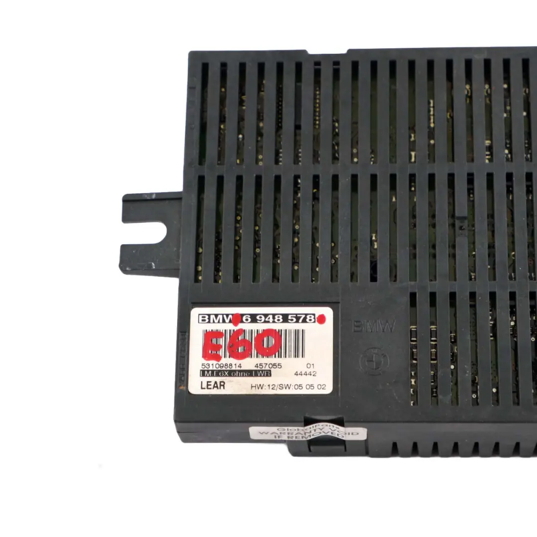 Lichtsteuergeraet Modul Steuergeräte LM E6X Lear für BMW E60 mit Teilenummer 6948578 BMW E60 Lichtsteuergeraet Modul Steuergeräte LM E6X Lear - SKU 6948578 - Teilenummer 6948578