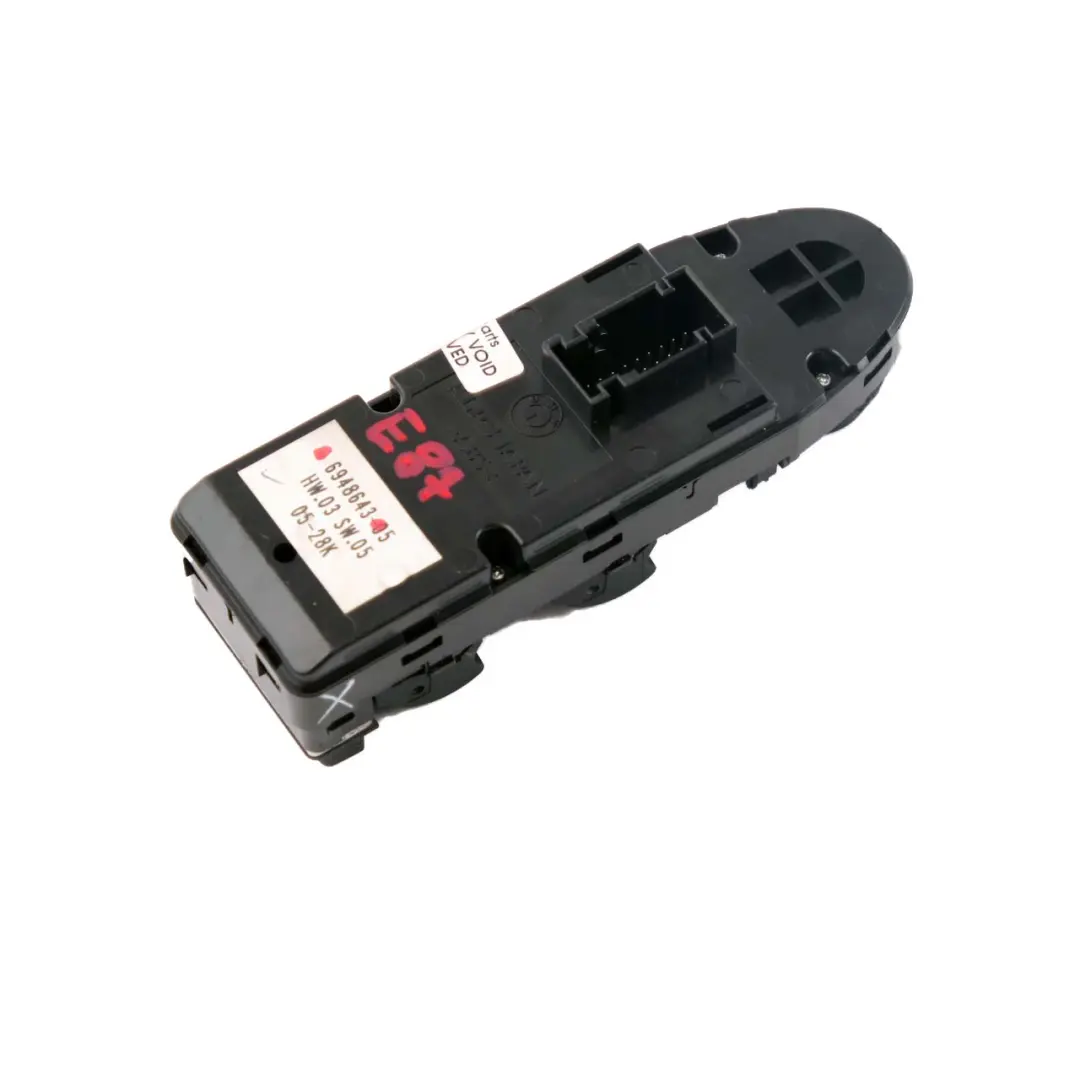 Interruttore specchietto alzacristalli lato guida per BMW E90 E91 con numero di parte 6948643 BMW E90 E91 Interruttore specchietto alzacristalli lato guida - SKU 6948643 - Numero di parte 6948643