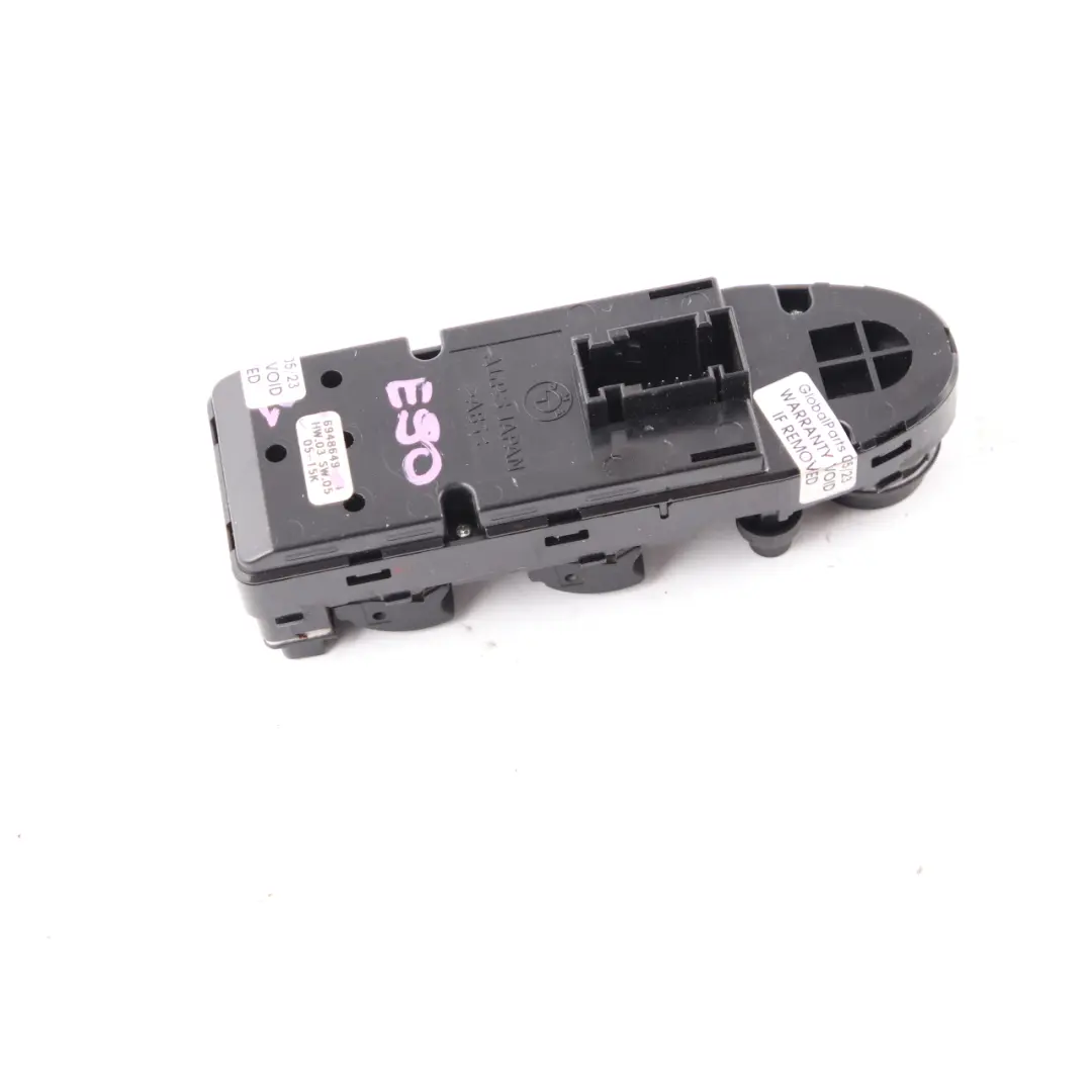 Window Lifter Switch BMW E90 E91 Button Control Unit Driver's Side to with Part number 6948649 Window Lifter Switch BMW E90 E91 Button Control Unit Driver's Side - SKU 6948649 - Part number 6948649