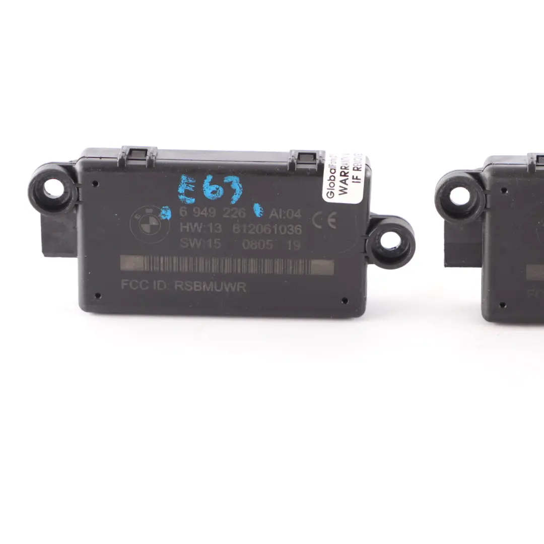 2 x BMW E63 E64 DWA Door Alarm System Module Control Unit Set - SKU 6949226-1 - Part number 6949226