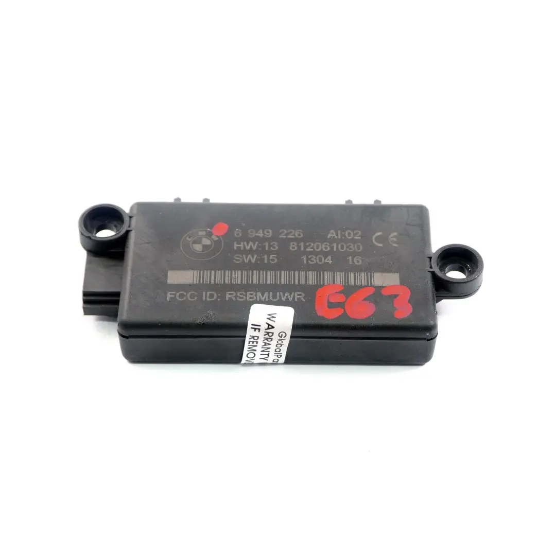 Moduł Sterownik DWA Alarmu do BMW E63 E64 o numerze 6949226 BMW E63 E64 Moduł Sterownik DWA Alarmu - SKU 6949226 - Numer Części 6949226