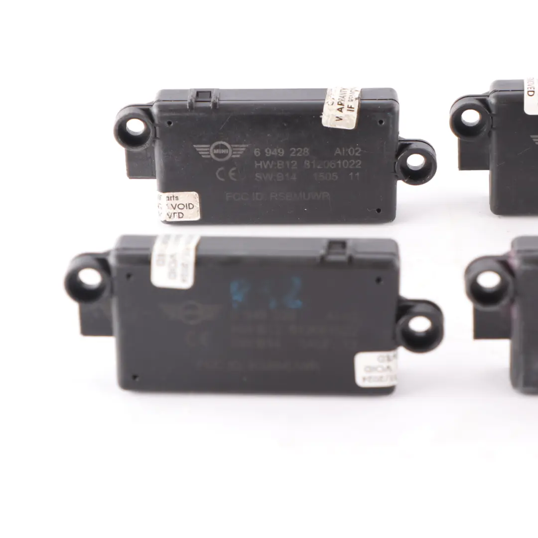 4 x Mini R52 Convertible DWA Puerta Alarma Sistema Módulo Unidad Set - SKU 6949228-2 - Número de pieza 6949228
