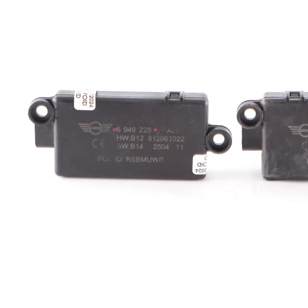 2 x Mini Cooper R52 Convertible DWA Door Alarm System Module Unit Set - SKU 6949228-1 - Part number 6949228